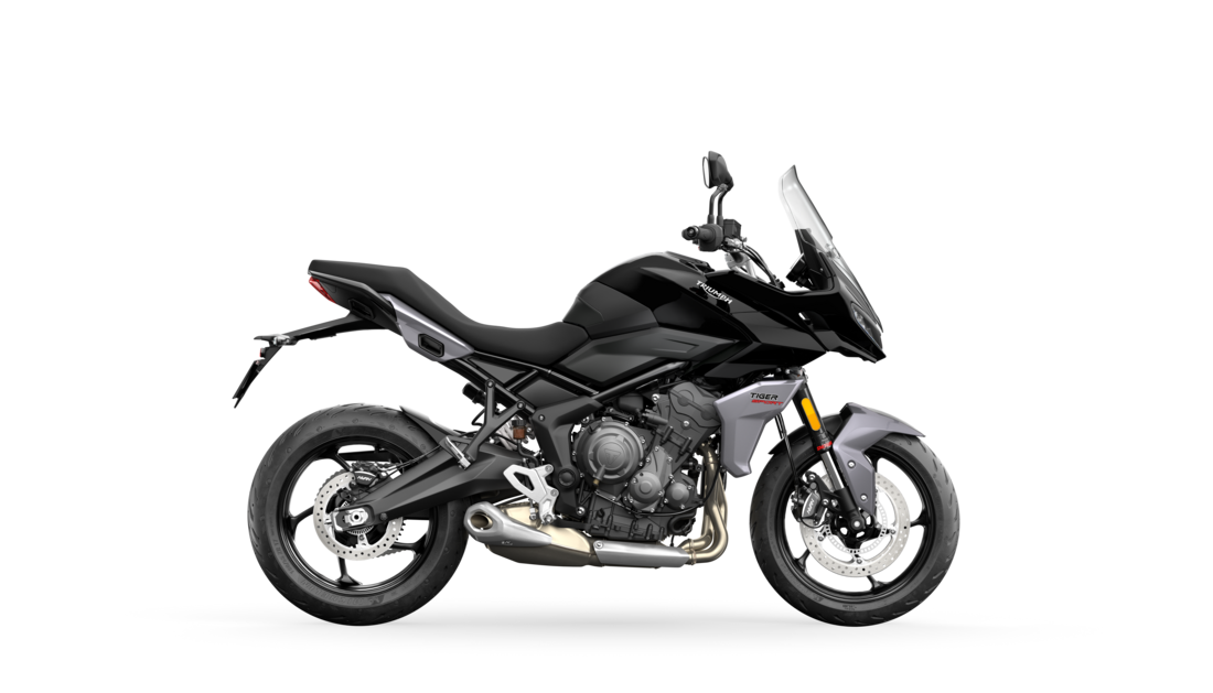 CGI of the Triumph Tiger Sport 660 in Jet black and Graphite
